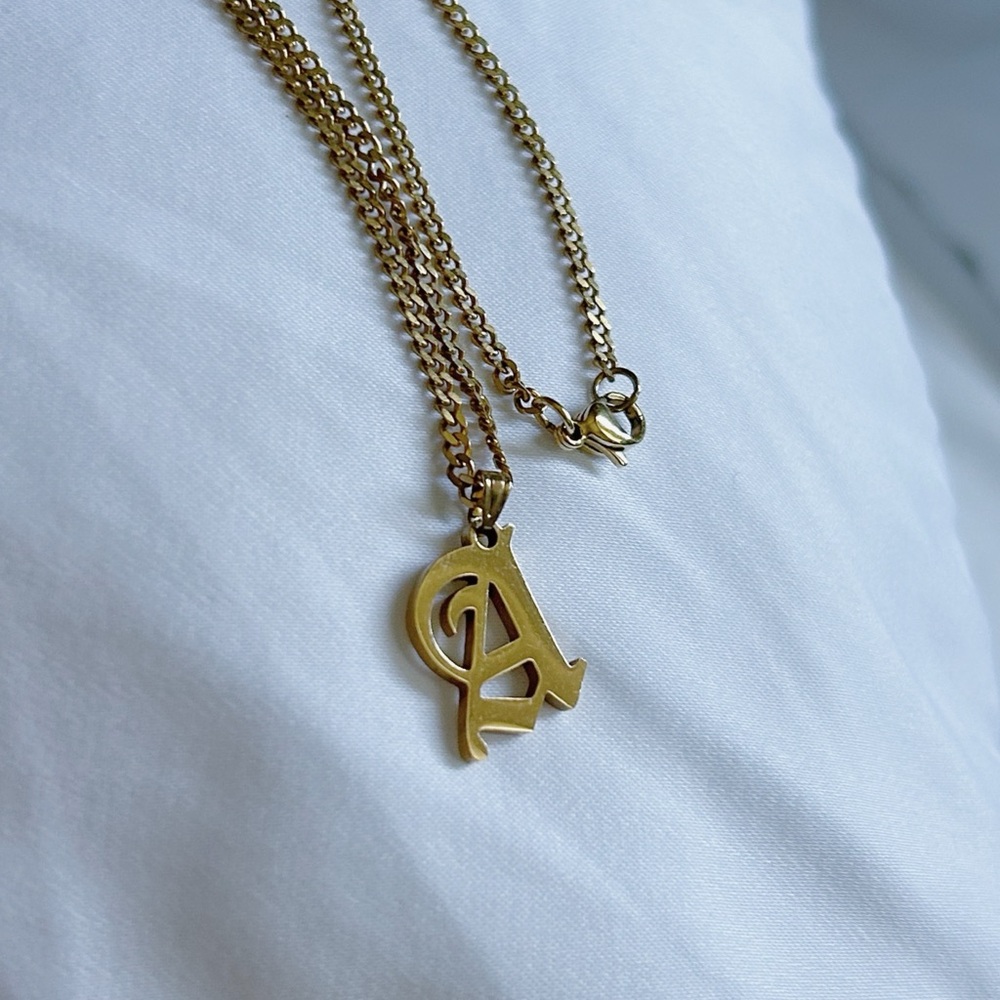 Gold Letter Necklace